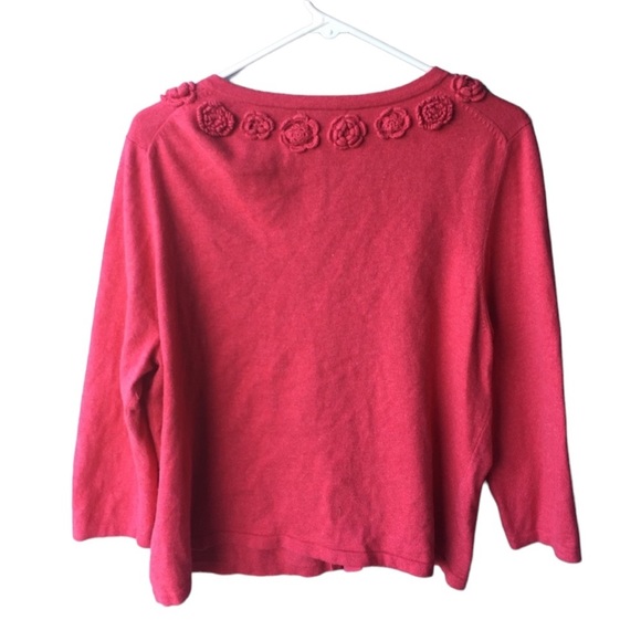 Boden wool blend flower appliqué cardigan - Picture 2 of 6